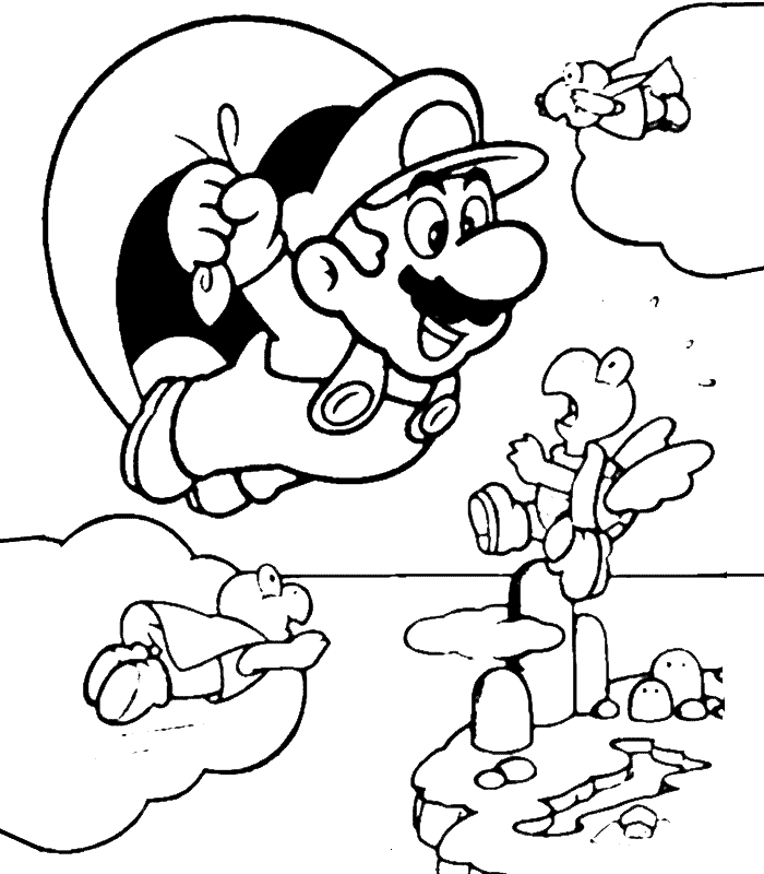 super mario brothers wii coloring pages